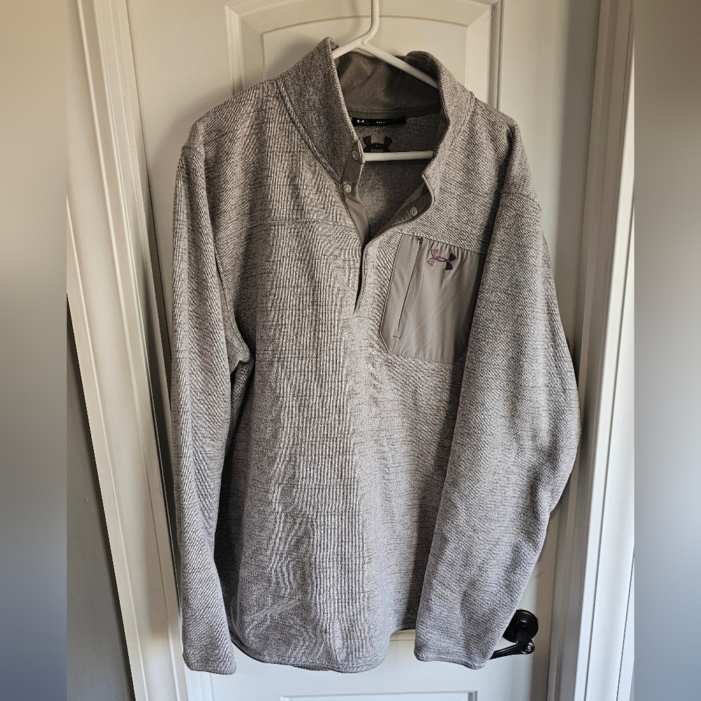Under Armour Gray Fleece Pullover